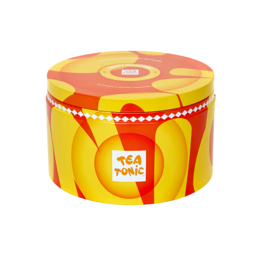 Fruity Selection Round Tin - 40 Fruity Gourmet Teas + Mini Tin of Gold Sugar