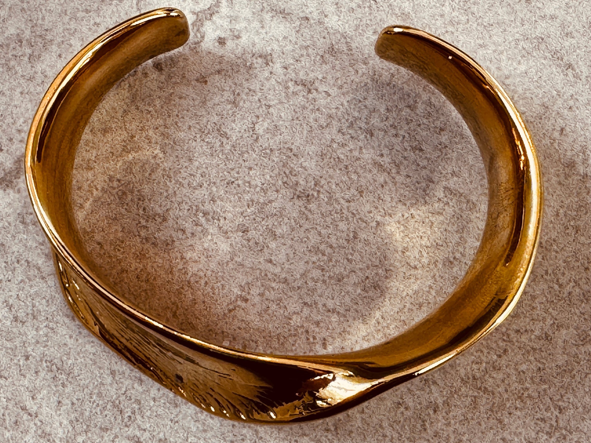 Gold cuff bracelet 