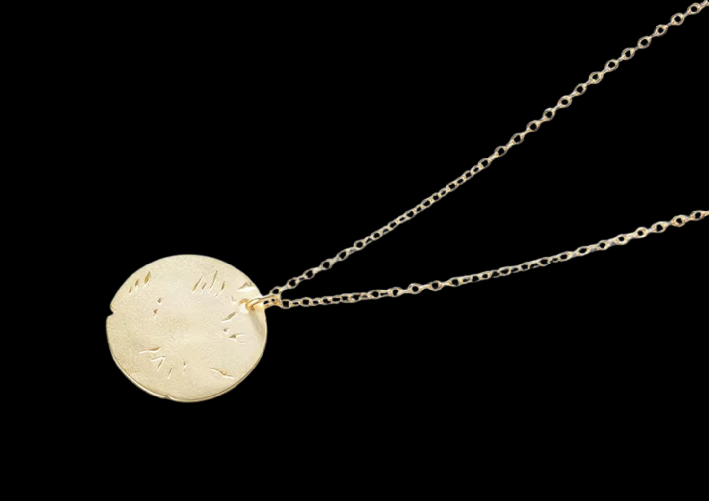 Honeybee Coin Necklace — 18K Gold Vermeil on 925 Sterling | Wild & Nourished Jewellery