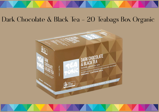 Dark Chocolate & Black Tea - 20 Teabags Box Organic