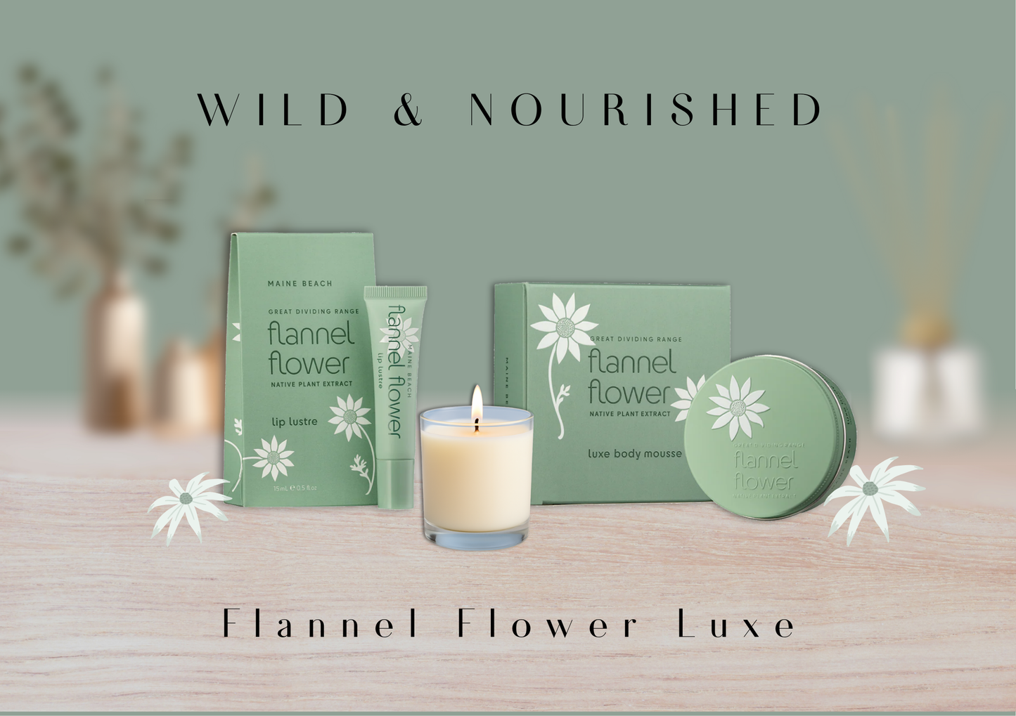 Flannel Flower Luxe | Wild & Nourished Gift Hampers Australia