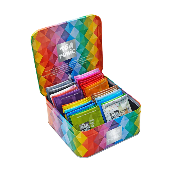 Mini Tea Chest - Gourmet Tin - 1 Teabag of Complete Tea Range