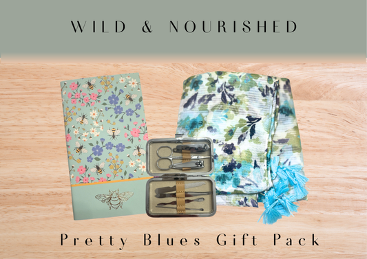 🌸 Pretty Blues Gift Pack | Wild & Nourished Gift Hampers Australia