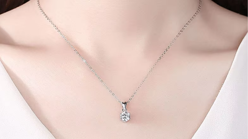 Sterling Silver 925 zircon pendant for woman