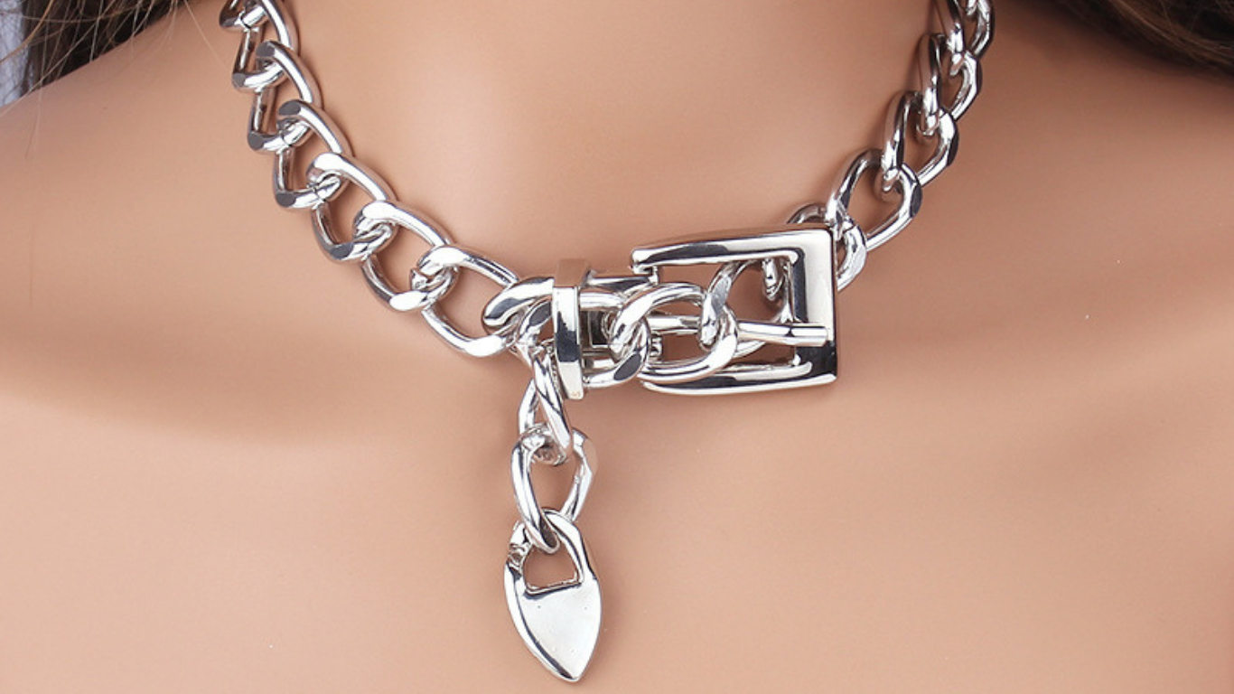 🔗 Chunky Silver Chain Buckle Necklace | Wild & Nourished Jewellery