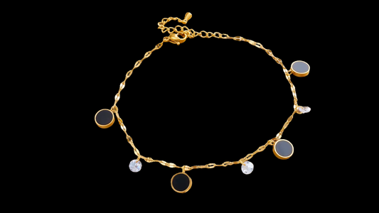 ✨ Midnight Glow Anklet | Wild & Nourished Jewellery