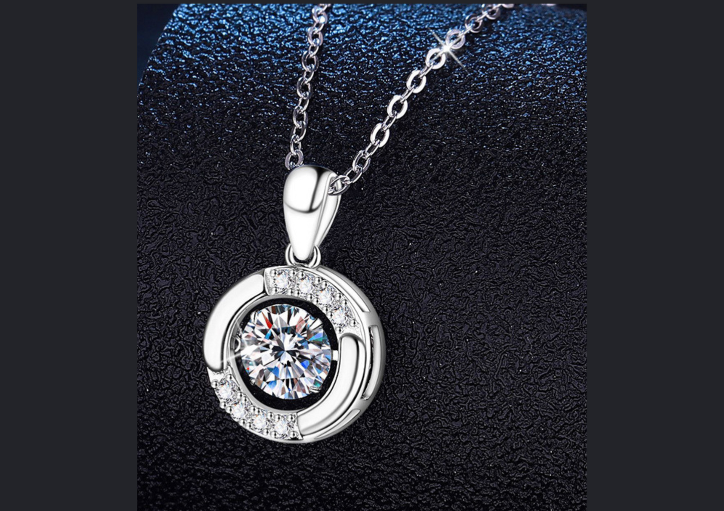 925 Sterling Silver 1-Carat D Color VVS1 Moissanite Pendant Necklace | Wild & Nourished Jewellery