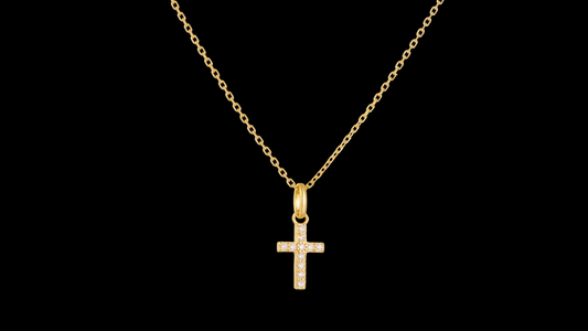 18K Gold-Plated Sterling Silver Cross Necklace | Wild & Nourished Jewellery
