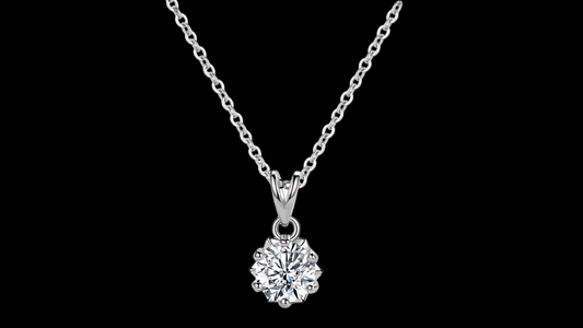 925 Sterling Silver Solitaire Zircon Pendant Necklace | Wild & Nourished Jewellery